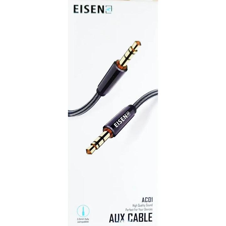 AUX Kabel 1 Meter - 3.5mm Jack naar Jack Audio Kabel - Stereo Geluid - Vergulde Connectoren - Geschikt voor Auto, Smartphone, Tablet, Laptop & Speaker-Ilumina Benelux