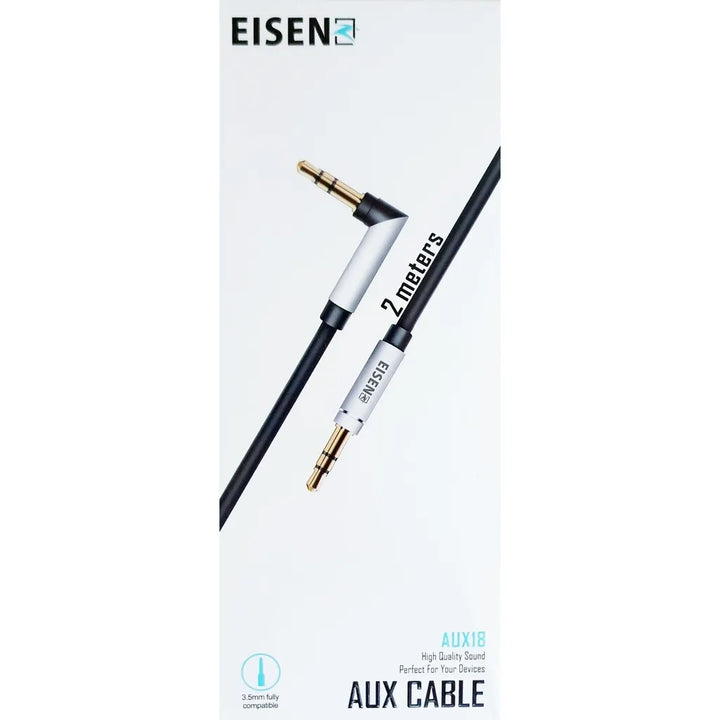 AUX Kabel 2 Meter - 3.5mm Jack naar Jack Audio Kabel - Stereo Geluid - Geschikt voor Auto, Smartphone, Tablet, Laptop, Speaker & Koptelefoon-Ilumina Benelux