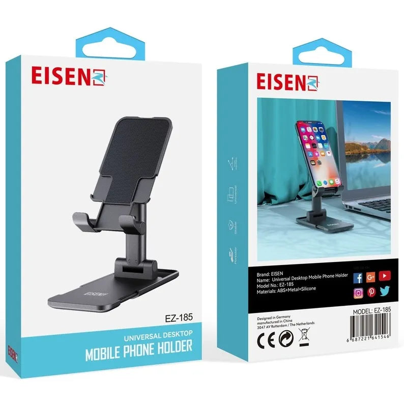Verstelbare Telefoonhouder Bureau – Opvouwbare Smartphone Standaard – Bureauhouder voor Mobiele Telefoon – Compact & Antislip