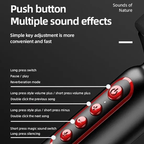 Lenovo ThinkPlus M1 Draadloze Karaoke Microfoon met Bluetooth Speaker – Zwart-Ilumina Benelux