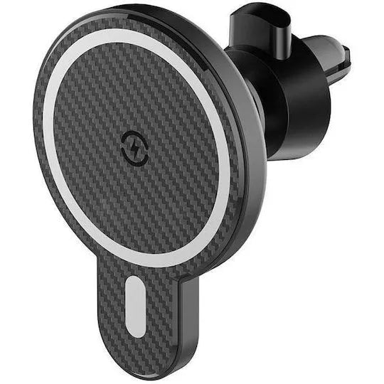 15W MagSafe Autohouder met Draadloos Opladen – Magnetische Telefoonhouder Auto – Dashboard & Ventilatierooster – 360° Draaibaar