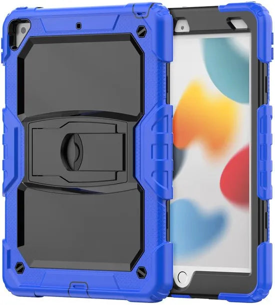 Apple iPad 10.2 (7/8/9e Gen) Tablethoes – Schokbestendig – Penhouder – Ingebouwde Screenprotector & Standaard – Blauw-Tablethoesjes-Ilumina Benelux