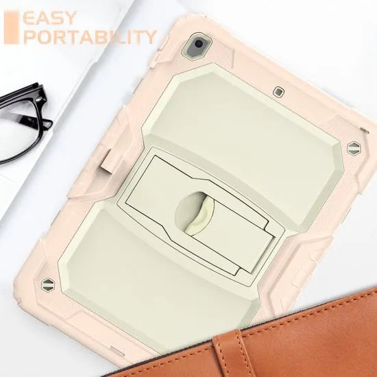 Apple iPad 10.2 (7/8/9e gen) Tablethoes – Schokbestendig – Penhouder – Ingebouwde Screenprotector – Standaard – Lichtroze-Tablethoesjes-Ilumina Benelux