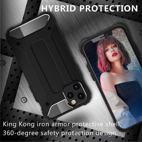 Apple iPhone 11 Hoesjes – Dual Layer Armor Backcover – Heavy Duty Schokbestendig – Roségoud-Ilumina Benelux