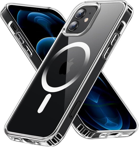 Apple iPhone 12 Pro Hoesjes – Doorzichtige Backcover – MagSafe Compatibel – Magnetisch – Transparant-Ilumina Benelux