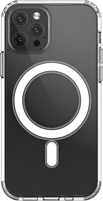 Apple iPhone 12 Pro Max Hoesjes – MagSafe Backcover – Transparant – Schokbestendig – Doorzichtig-Ilumina Benelux