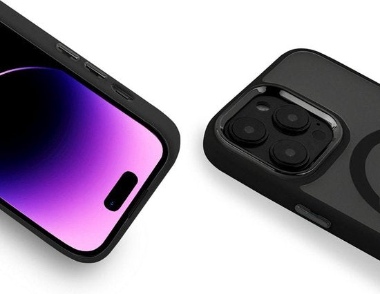 Apple iPhone 13 Pro Hoesjes – Matte Armor Backcover – Schokbestendig – MagSafe – Zwart-Ilumina Benelux