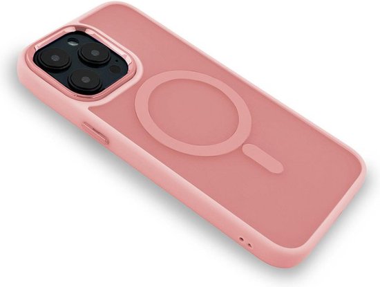 Apple iPhone 13 Pro Max Hoesjes – Matte Armor Backcover – Schokbestendig – MagSafe – Roze-Ilumina Benelux