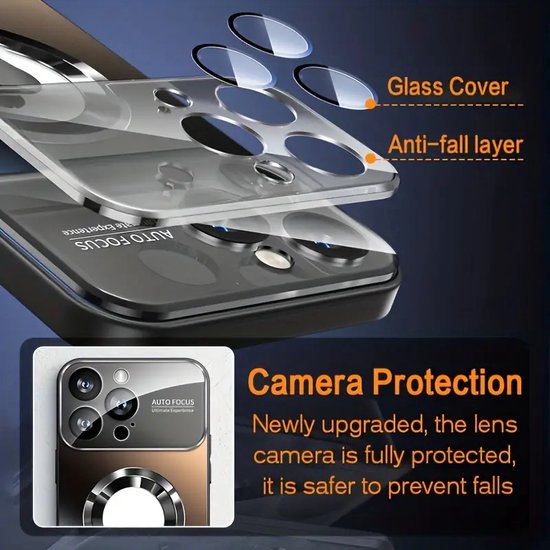 Apple iPhone 14 Hoesjes – MagSafe Backcover – Camera Cover – Groen-Ilumina Benelux