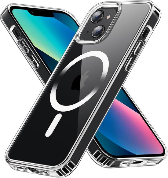 Apple iPhone 14 Plus Hoesjes – Magnetische Magsafe Backcover – Doorzichtig – Transparant-Ilumina Benelux