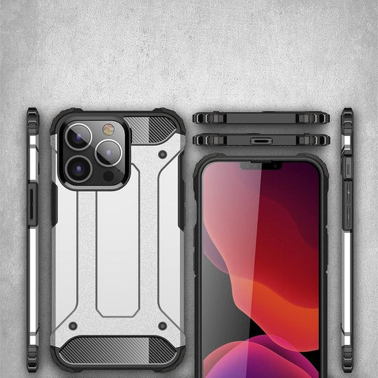 Apple iPhone 14 Pro Max Hoesjes – Dual Layer Armor Backcover – Heavy Duty Schokbestendig – Roségoud-Ilumina Benelux