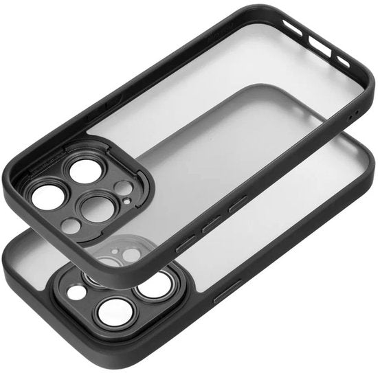 Apple iPhone 15 Pro Max Hoesjes – Transparante Siliconen Backcover – Camera Bescherming – Roze-Ilumina Benelux