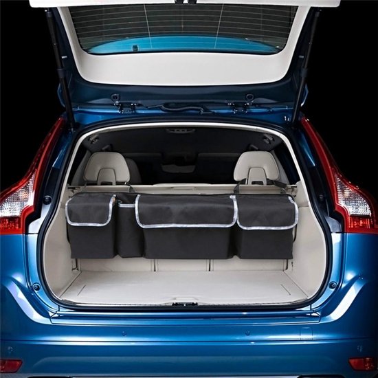Auto organizer kofferbak – Hoge capaciteit opbergtas – Zetel pocket – Multi-use opbergdoos – Zwart-Auto-organizer-Ilumina Benelux