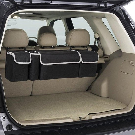 Auto organizer kofferbak – Hoge capaciteit opbergtas – Zetel pocket – Multi-use opbergdoos – Zwart-Auto-organizer-Ilumina Benelux
