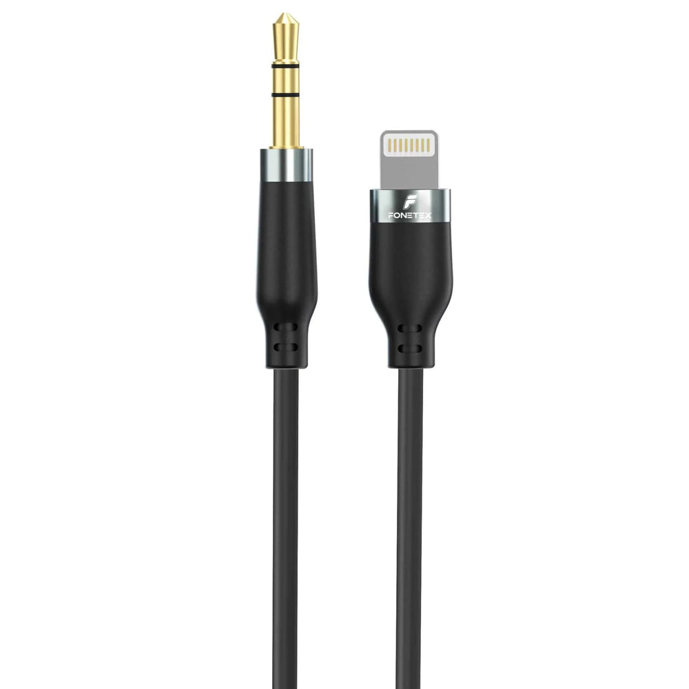 Lightning naar 3.5mm AUX Kabel – Audio Kabel voor iPhone en iPad – HiFi Geluidskwaliteit – 1 Meter – Zwart