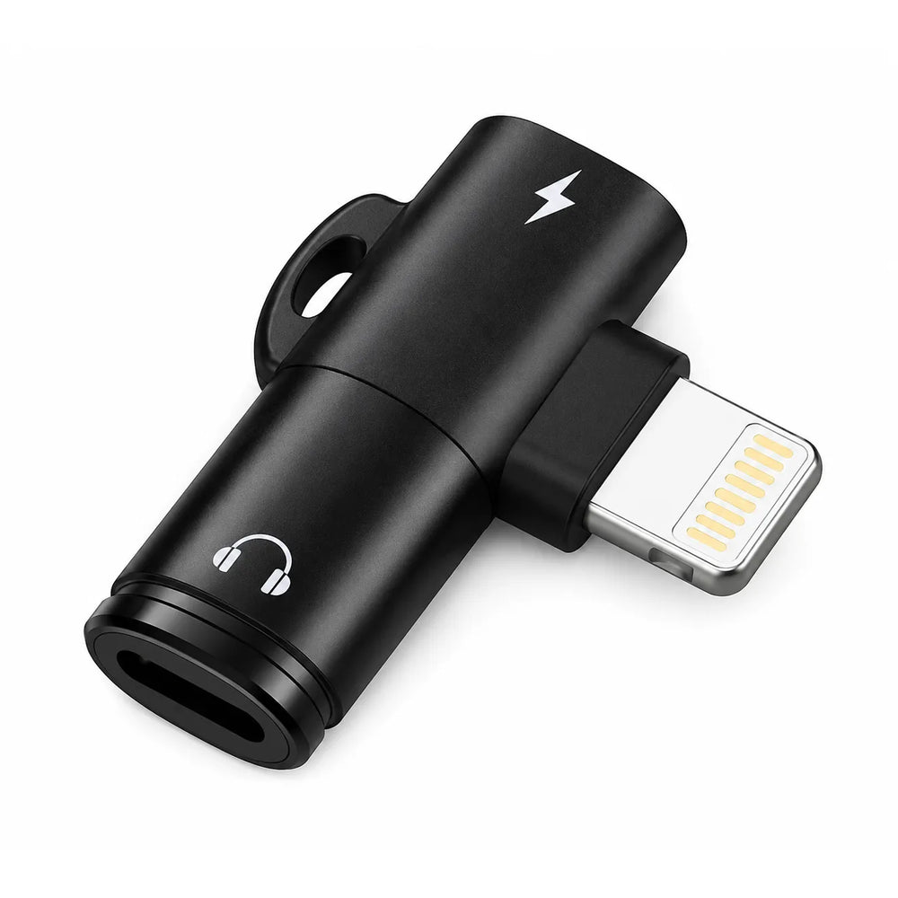 Lightning Audio Splitter Adapter 2-in-1 Geschikt voor iPhone - Opladen & Audio Beluisteren - Dubbele Lightning Poorten - HiFi Geluidskwaliteit - Plug & Play-Ilumina Benelux