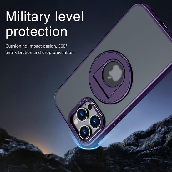 Backcover met magsafe iPhone 15 Plus Hoesje - Backcover Geschikt voor MagSafe - Paars-Ilumina Benelux