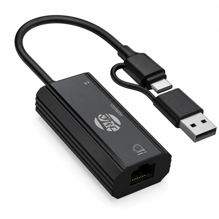 USB-C naar Gigabit Ethernet Adapter – RJ45 Netwerkadapter – USB 3.0 – 1000Mbps-Ilumina Benelux