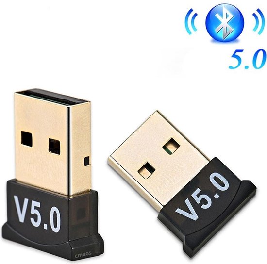 Bluetooth USB Adapter – Bluetooth 5.0 Dongle voor PC/Laptop – Audio Zender & Ontvanger – Plug & Play – Zwart-Bluetoothadapter-Ilumina Benelux