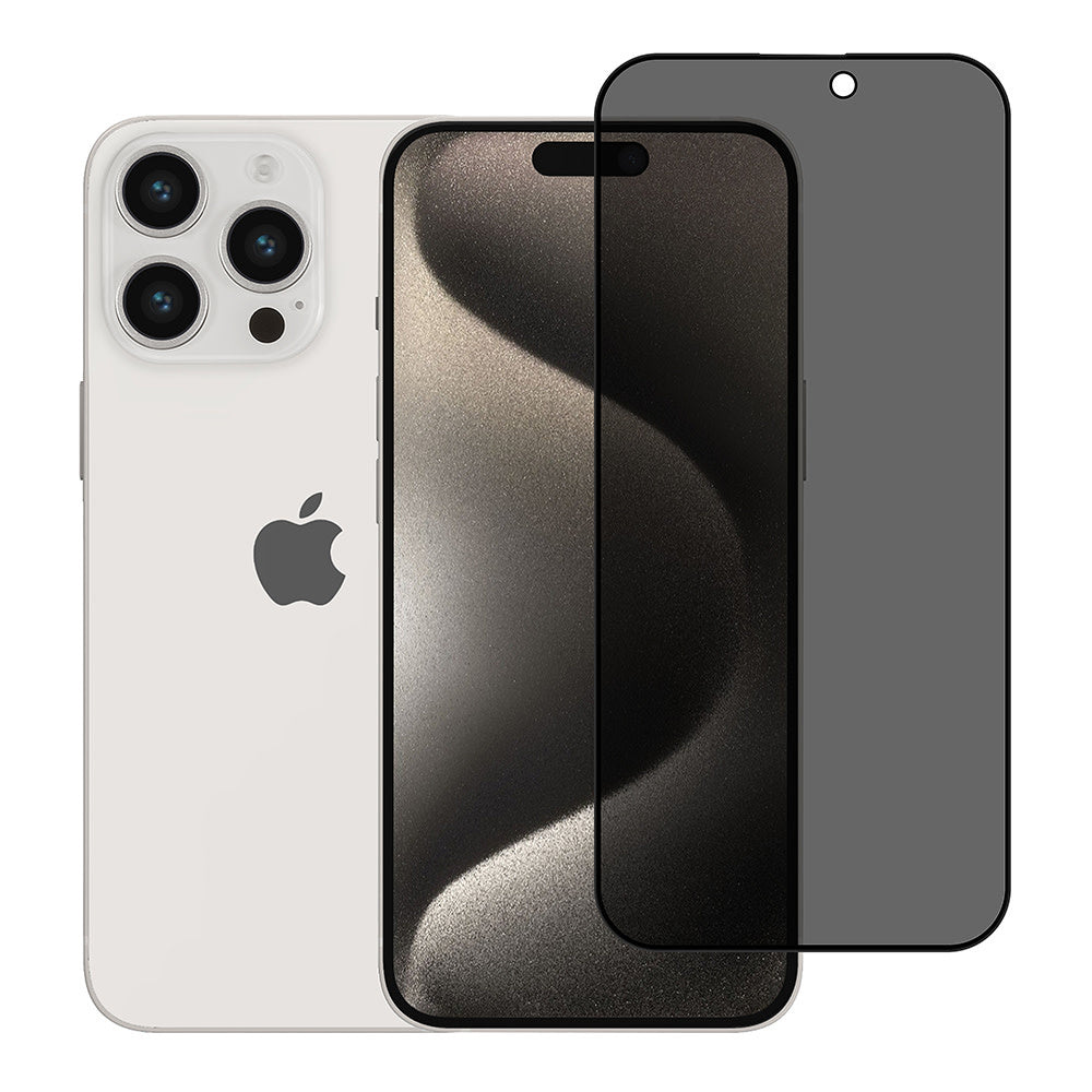 TUNIQ iPhone 16 Pro Max Screenprotector - Privacy Glass - Zwart-Screenprotectors-Ilumina Benelux