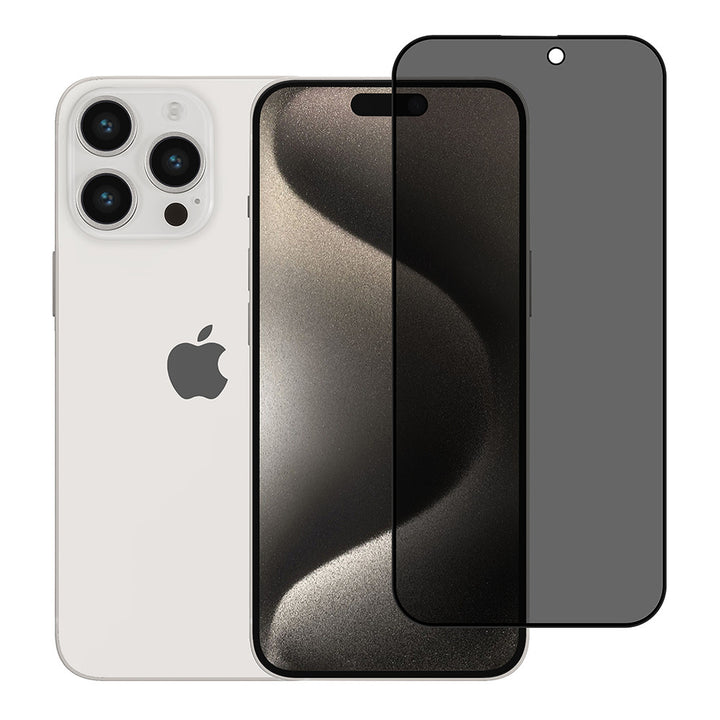 TUNIQ iPhone 16 Pro Max Screenprotector - Privacy Glass - Zwart-Screenprotectors-Ilumina Benelux