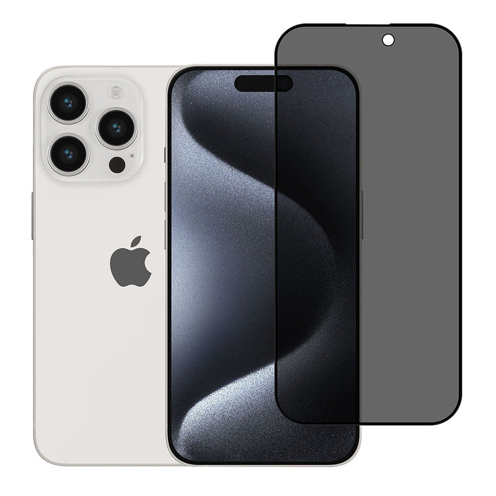 TUNIQ iPhone 16 Pro Screenprotector - Privacy Glass - Zwart-Screenprotectors-Ilumina Benelux