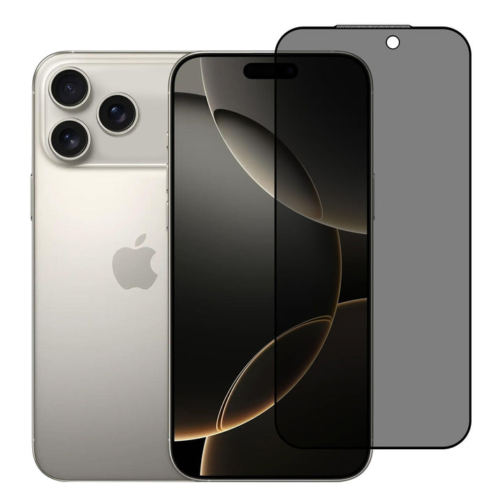 TUNIQ iPhone 17 Pro Max Screenprotector - Privacy Glass - Zwart-Screenprotectors-Ilumina Benelux