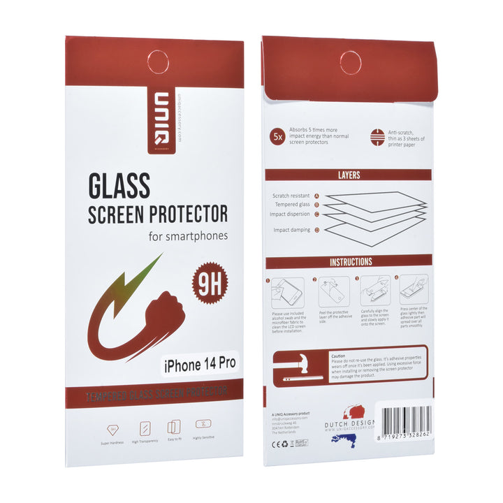 UNIQ Accessory iPhone 14 Pro Screenprotector - Transparant-Screenprotectors-Ilumina Benelux