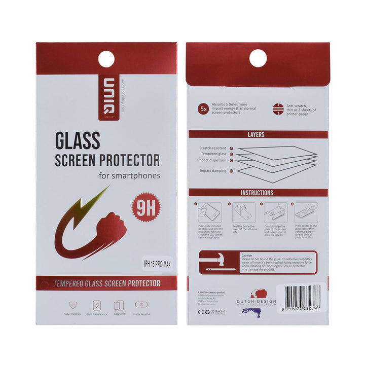 UNIQ Accessory iPhone 15 Pro Max Screenprotector - Transparant-Screenprotectors-Ilumina Benelux