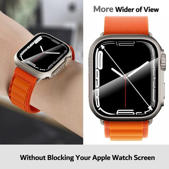 Bumper Case – Geschikt voor Apple Watch Series 4/5/6/SE 40mm – Full Cover Hard Case – Met Screenprotector – Zilver-Smartwatchscreenprotector-Ilumina Benelux