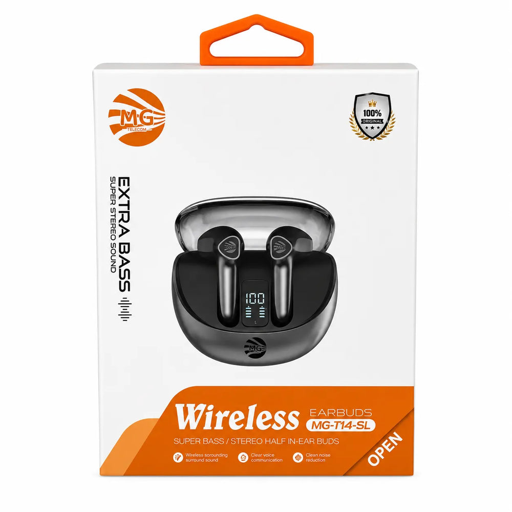 TWS Draadloze Bluetooth Oordopjes – LED Display – Extra Bass – Oplaadcase – Zwart-Ilumina Benelux