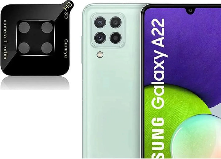 Camera Lens Protector – Samsung Galaxy A12 – 4-Pack – Gehard Glas – Camera Bescherming – Zwart-Ilumina Benelux