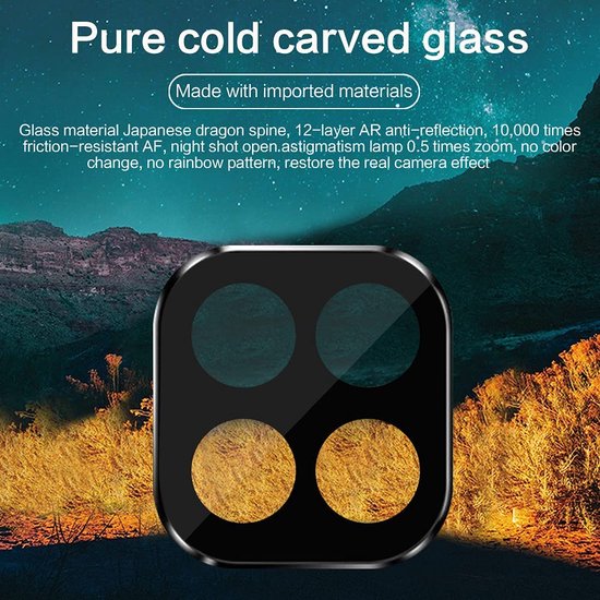Camera Lens Protector – Samsung Galaxy A22 5G – 5-Pack – Gehard Glas – Anti-kras – Zwart-Ilumina Benelux
