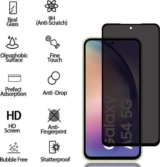 Samsung Galaxy A54 – Camera Lens & Privacy Screenprotector 4-Pack-Ilumina Benelux