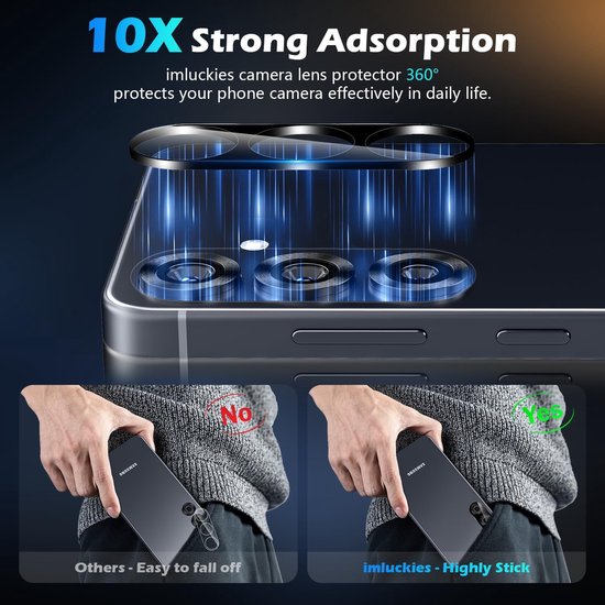 Camera Lens Protector – Samsung Galaxy S25 – 9H Gehard Glas – Anti Kras – Tempered Glas – 1-Pack-Ilumina Benelux