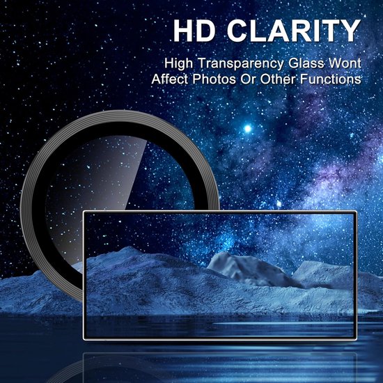 Camera Lens Protector – Samsung Galaxy S25 Ultra – 9H Gehard Glas – Anti-kras – Tempered Glas – 1-Pack-Ilumina Benelux