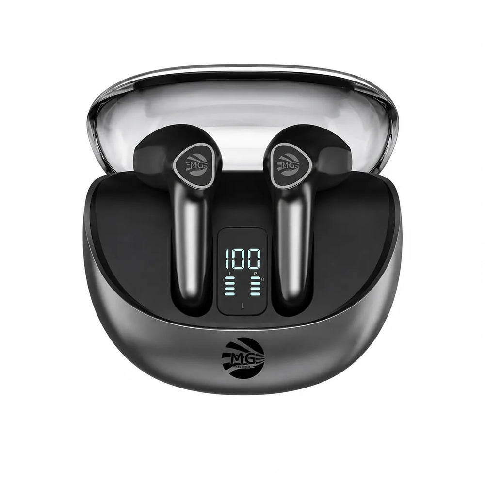 TWS Draadloze Bluetooth Oordopjes – LED Display – Extra Bass – Oplaadcase – Zwart-Ilumina Benelux