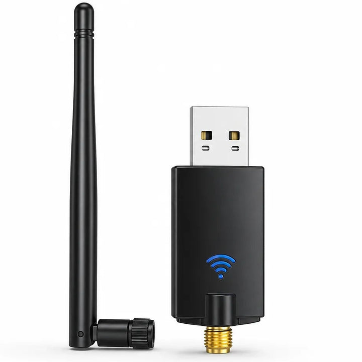 WiFi 6 AX900 USB Adapter met Bluetooth 5.3 – Dual Band 2.4GHz/5.8GHz – Externe Antenne – Tot 900 Mbps – Voor PC & Laptop-Ilumina Benelux