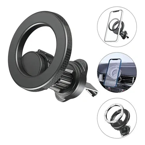 MagSafe Auto Telefoonhouder – Magnetische Houder – Ventilatierooster – Zwart-Ilumina Benelux