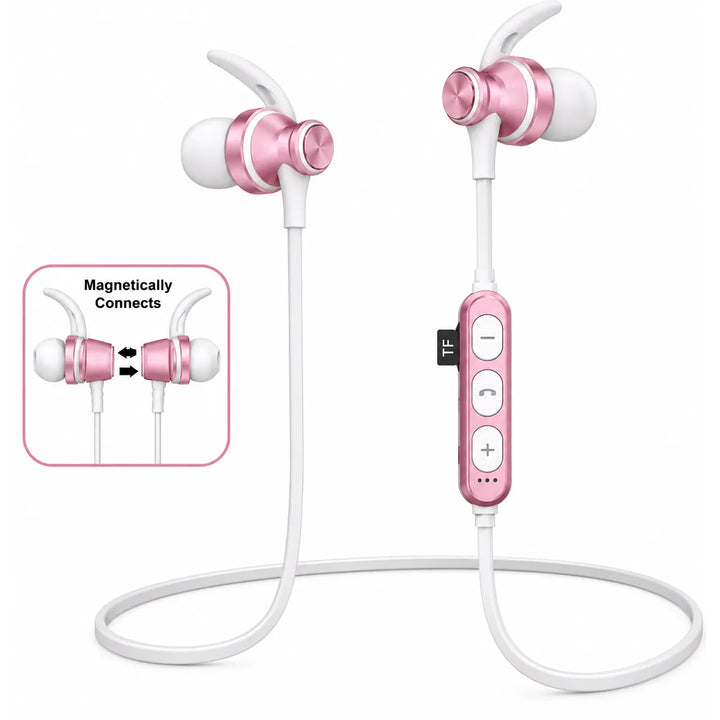 Mingge MS-T4 Draadloze Bluetooth Oordopjes – Sport Bluetooth Headset – Roze-Ilumina Benelux