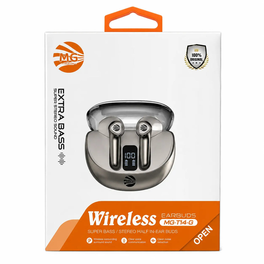TWS Draadloze Bluetooth Oordopjes – LED Display – Extra Bass – Oplaadcase – Goud-Ilumina Benelux