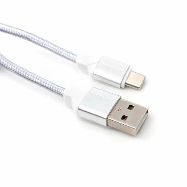 LDNIO LS391 USB-A naar USB-C Kabel – Nylon Fast Charging Kabel – Wit-Ilumina Benelux