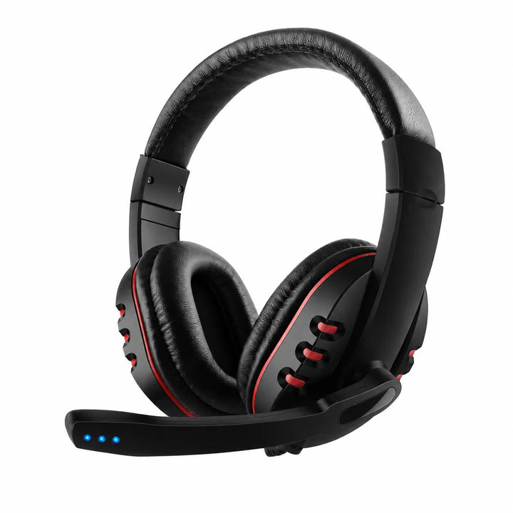 E-Sports Gaming Headset met Microfoon – Over-Ear Gaming Koptelefoon – 3.5mm Jack – Zwart/Rood-Ilumina Benelux
