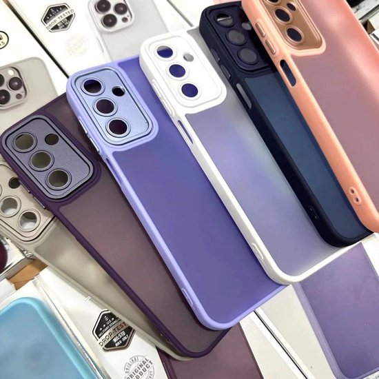 Doorschijnend Silcone hoesje Geschikt voor: Xiaomi Redmi Note 13 5G - Back Cover met Camera Bescherming - Bumper - Lila-Ilumina Benelux