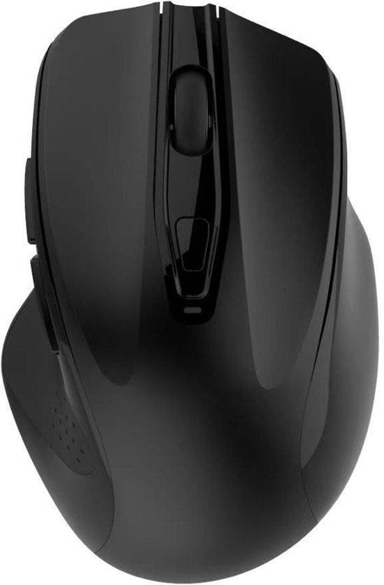 Draadloze muis laptop – Stille computermuis – 2.4GHz USB ontvanger – Geschikt voor Mac & PC – Zwart-Muis-Ilumina Benelux