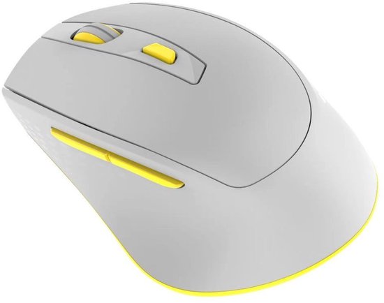 Draadloze muis laptop – Stille computermuis – 2.4GHz USB-ontvanger – Voor Mac & PC – Wit-Muis-Ilumina Benelux