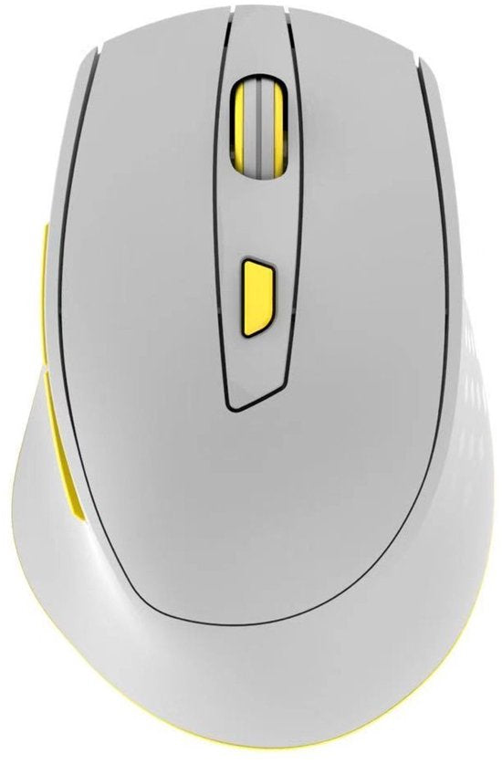 Draadloze muis laptop – Stille computermuis – 2.4GHz USB-ontvanger – Voor Mac & PC – Wit-Muis-Ilumina Benelux