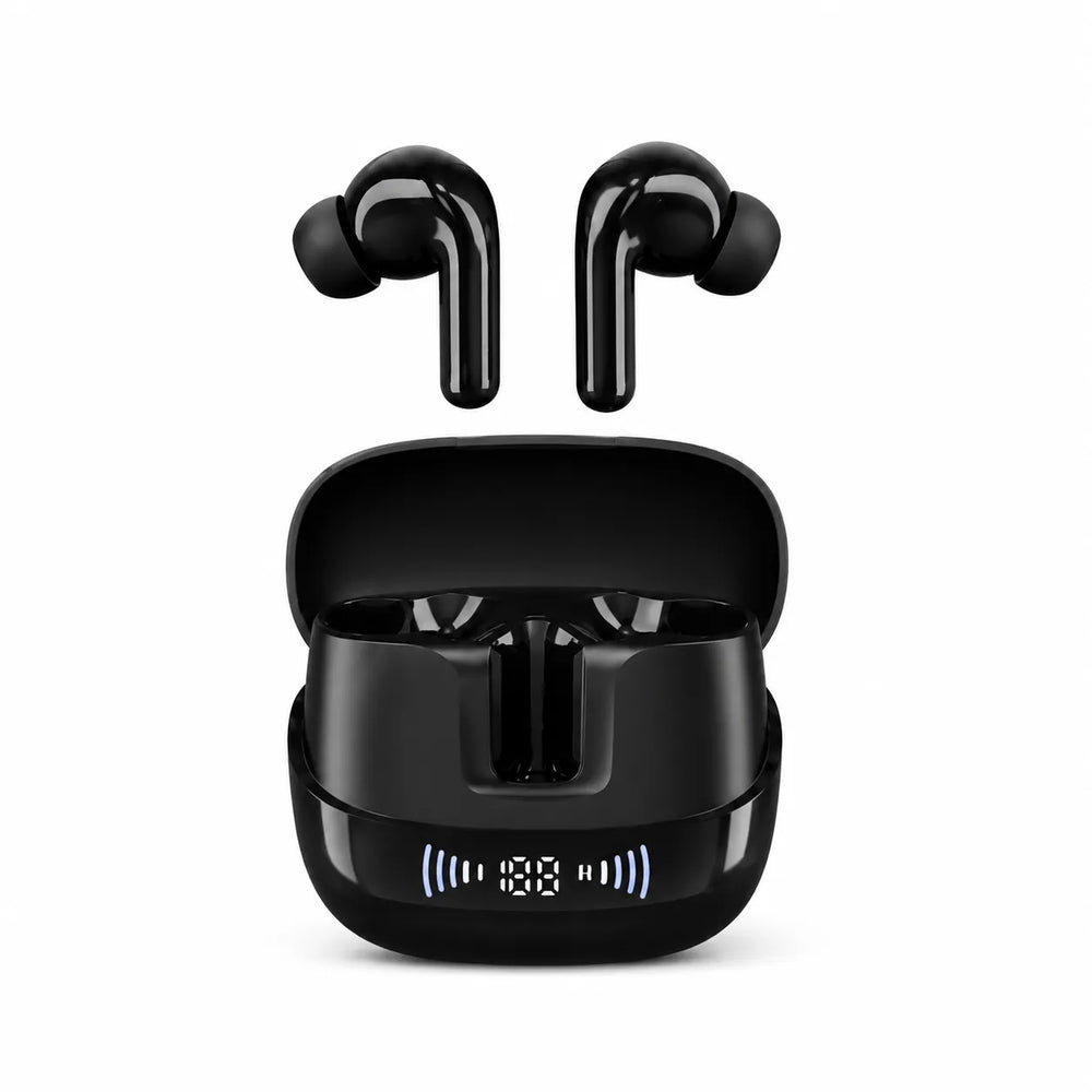 Draadloze Bluetooth Oordopjes met ENC – LED Display – True Wireless Earbuds – Zwart-Ilumina Benelux