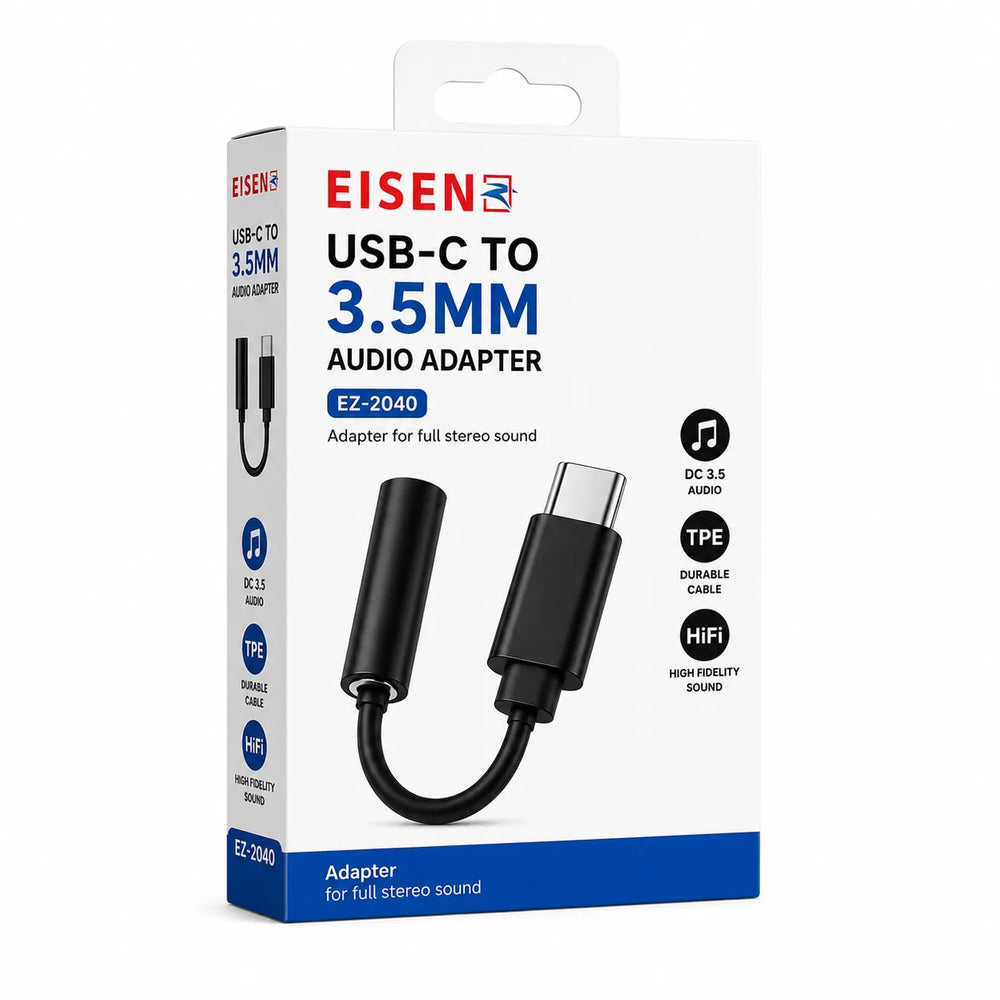 USB-C naar 3.5mm Jack Adapter – AUX naar USB-C – Audio Dongle met Microfoon Ondersteuning – Bellen & Muziek – Aluminium Behuizing – Nylon Kabel – Zwart-Ilumina Benelux