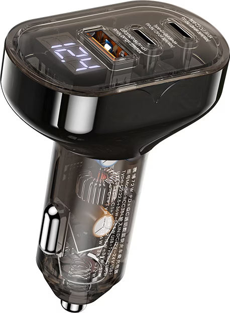 Autolader auto - 72W Snellader - 2x USB-C + USB-A - PD & PPS - Inclusief USB-C kabel-Ilumina Benelux